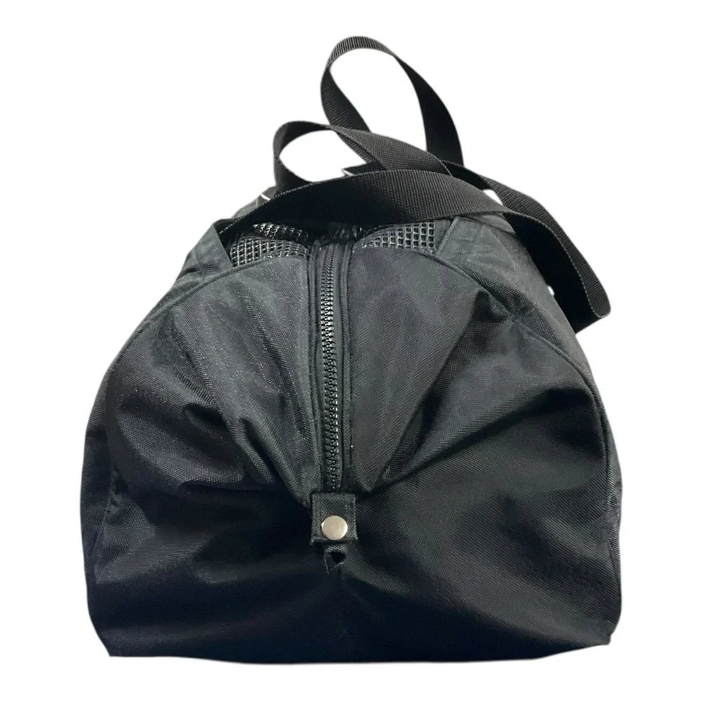 🎒 Vintage L.A. Gear Black Nylon Duffel Gym‎ Bag – 90s Retro Sports Streetwear